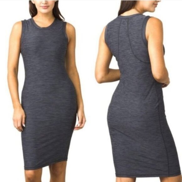 Prana Charcoal Gray Becksa Sleeveless Dress Size XL - Picture 1 of 4